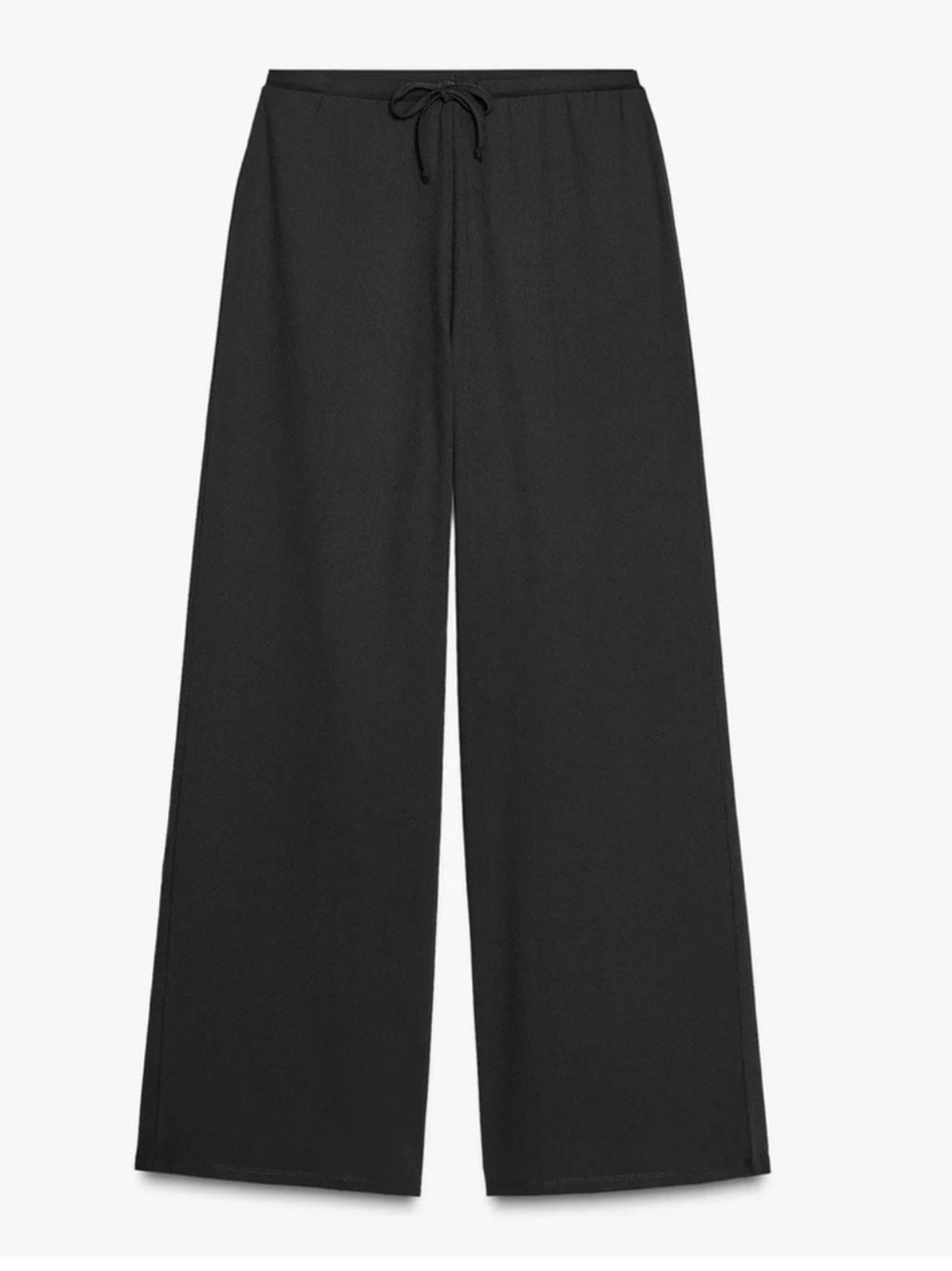 Zara Black Straight Leg Drawstring Pants